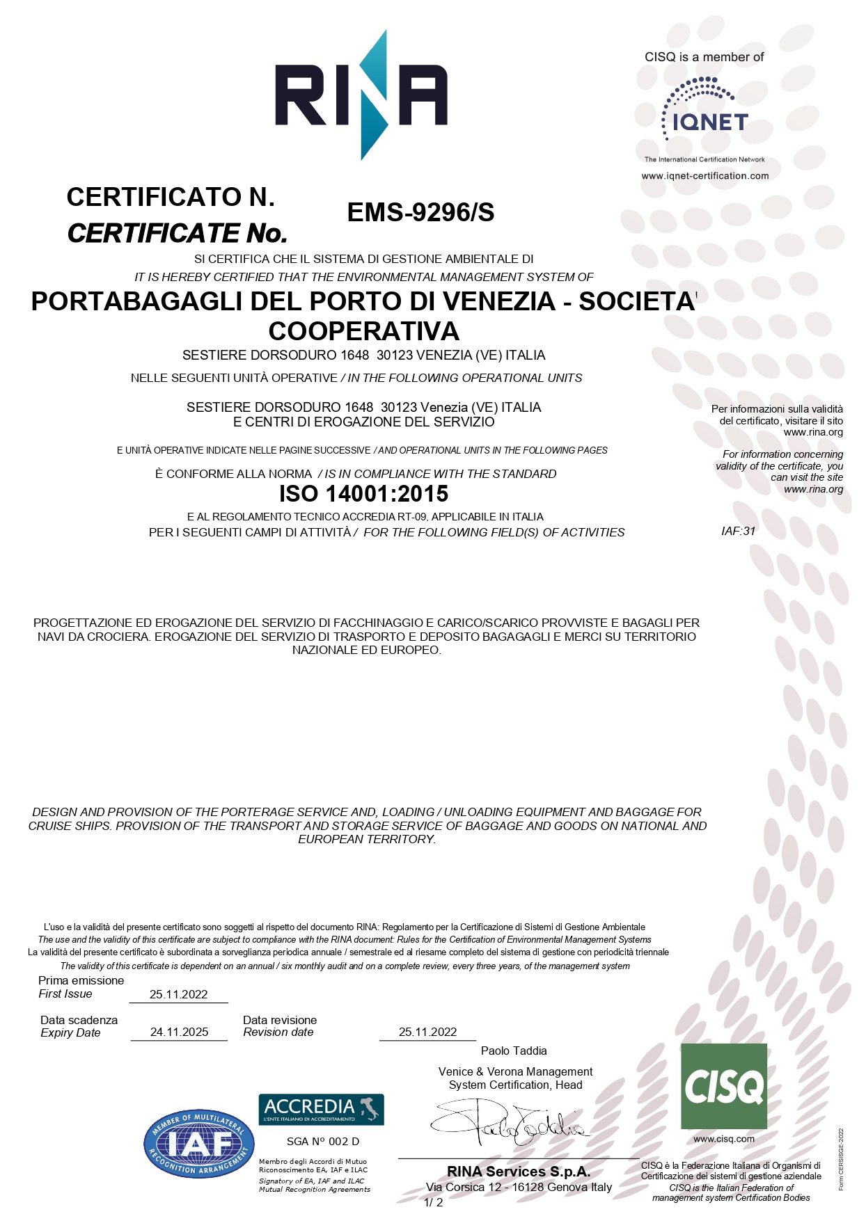 Documento ISO 14001:2015